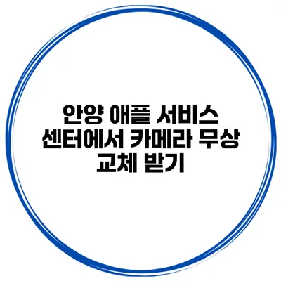 안양 애플 서비스 센터에서 카메라 무상 교체 받기